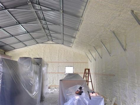 can you use spray foam insulation on metal house|metal building insulation installation guide.